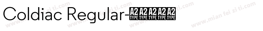 Coldiac Regular字体转换